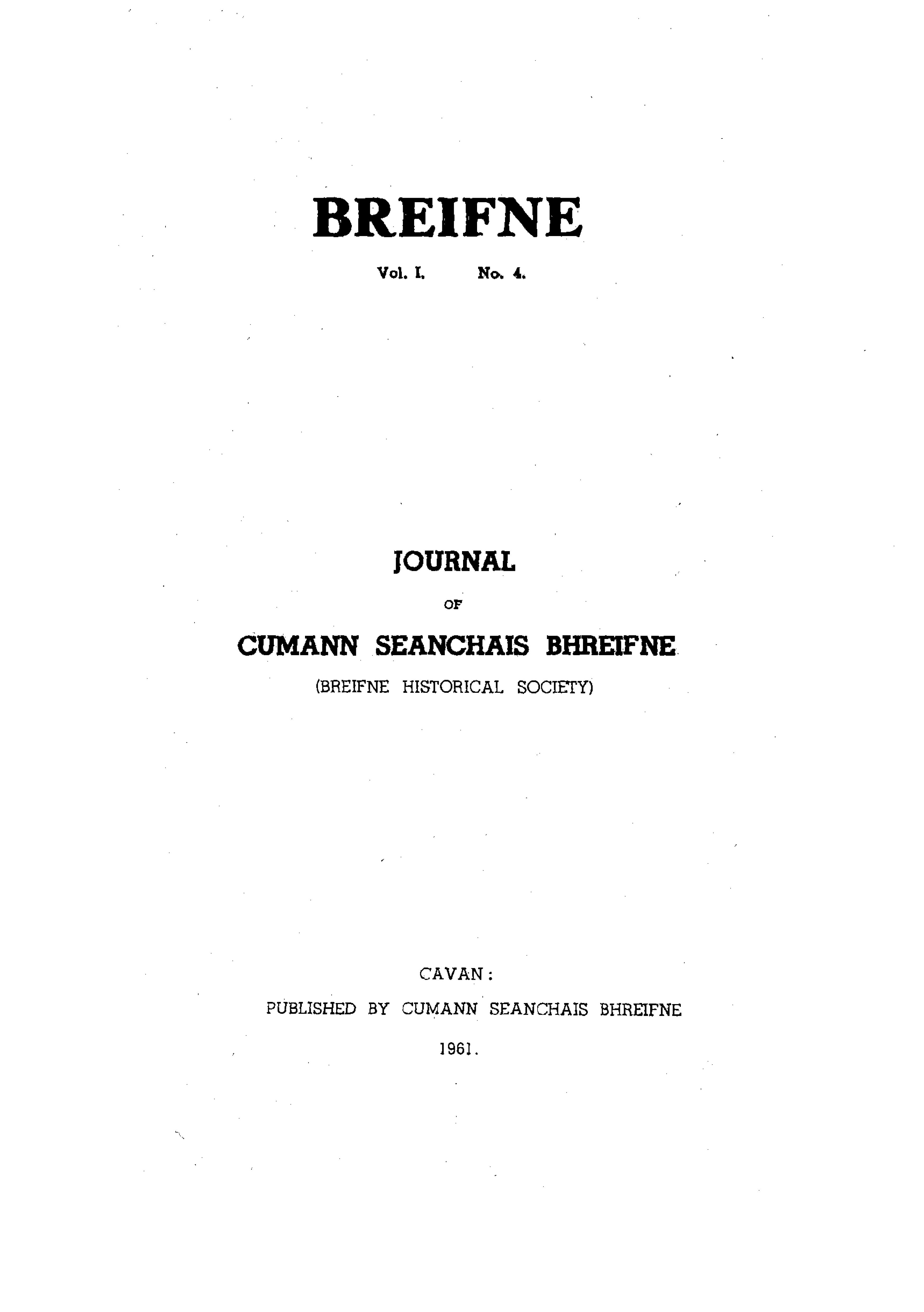 Breifne Journal 1961